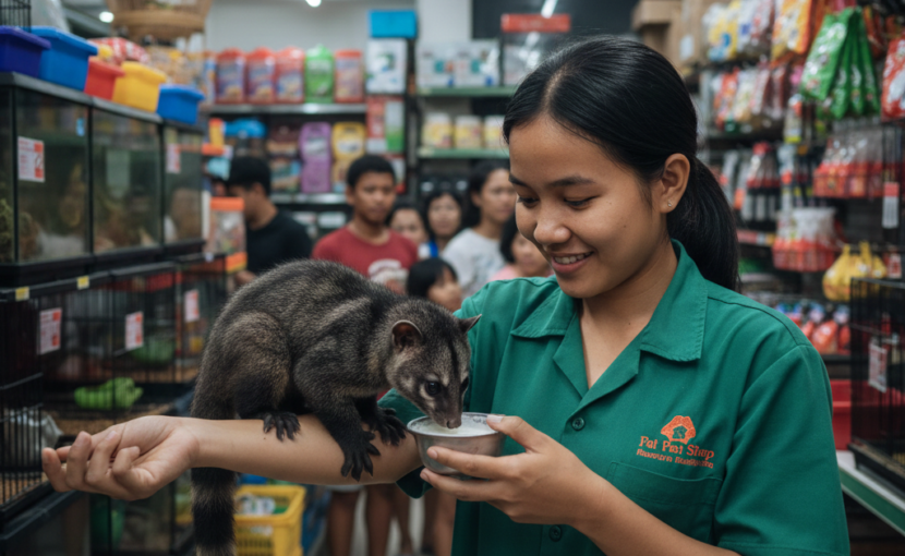 ベタ慣れしたパームシベット